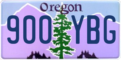 OR license plate 900YBG