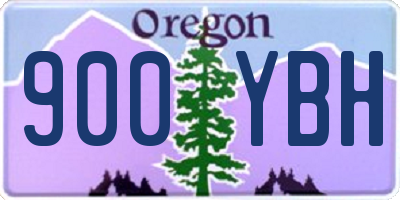 OR license plate 900YBH