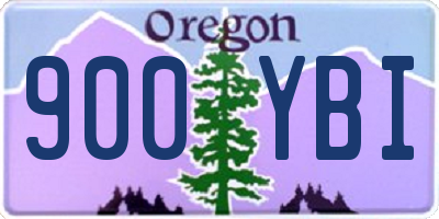 OR license plate 900YBI