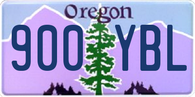OR license plate 900YBL