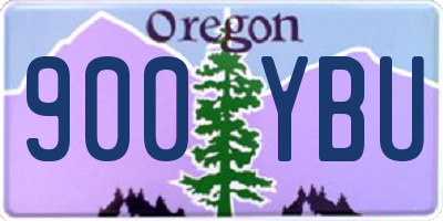 OR license plate 900YBU