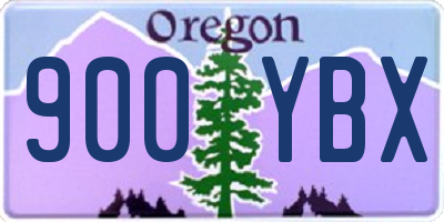 OR license plate 900YBX