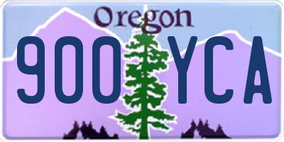 OR license plate 900YCA
