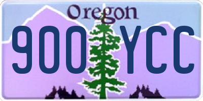 OR license plate 900YCC