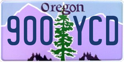 OR license plate 900YCD