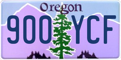 OR license plate 900YCF