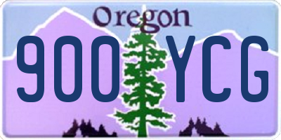 OR license plate 900YCG
