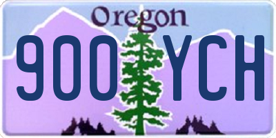 OR license plate 900YCH