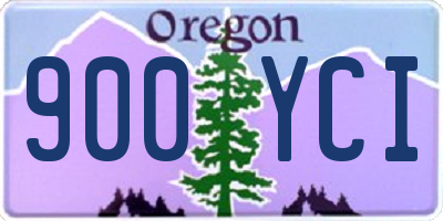 OR license plate 900YCI