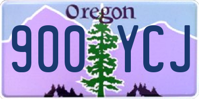 OR license plate 900YCJ
