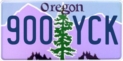 OR license plate 900YCK