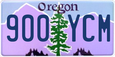 OR license plate 900YCM