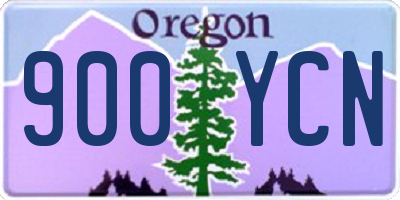 OR license plate 900YCN