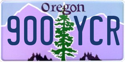 OR license plate 900YCR