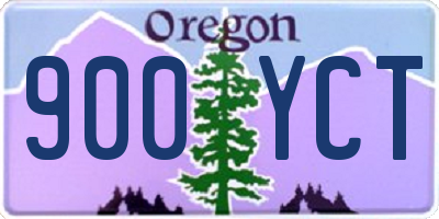 OR license plate 900YCT