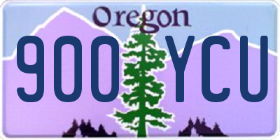 OR license plate 900YCU