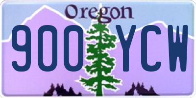 OR license plate 900YCW