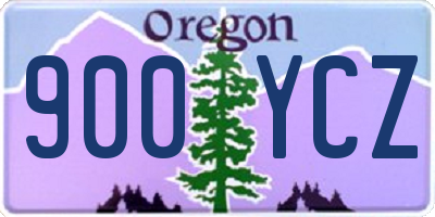 OR license plate 900YCZ