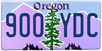 OR license plate 900YDC