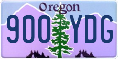 OR license plate 900YDG