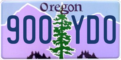 OR license plate 900YDO