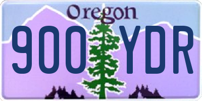OR license plate 900YDR
