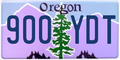 OR license plate 900YDT