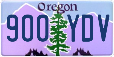 OR license plate 900YDV