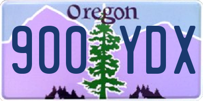 OR license plate 900YDX