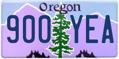 OR license plate 900YEA