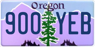 OR license plate 900YEB