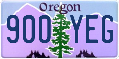 OR license plate 900YEG