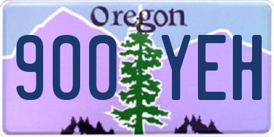 OR license plate 900YEH