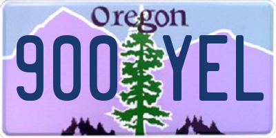 OR license plate 900YEL