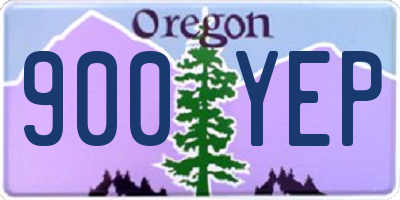 OR license plate 900YEP