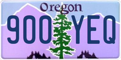 OR license plate 900YEQ