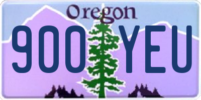 OR license plate 900YEU