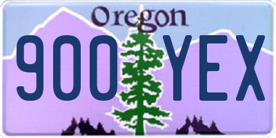 OR license plate 900YEX