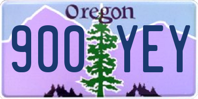 OR license plate 900YEY