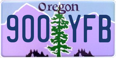 OR license plate 900YFB