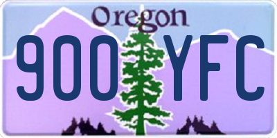 OR license plate 900YFC