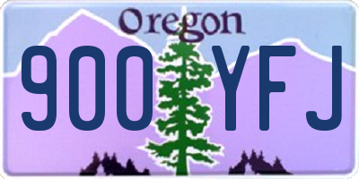OR license plate 900YFJ