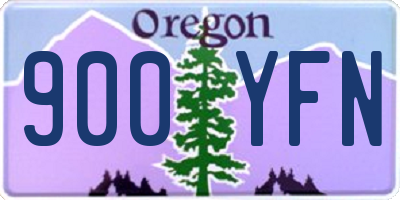 OR license plate 900YFN