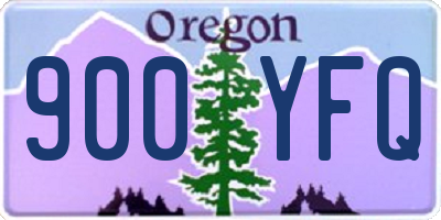 OR license plate 900YFQ