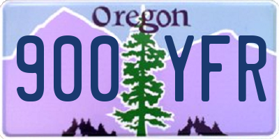 OR license plate 900YFR