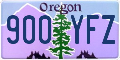 OR license plate 900YFZ