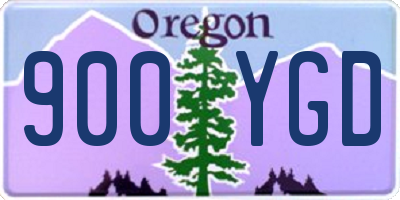 OR license plate 900YGD