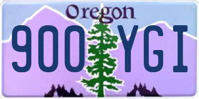 OR license plate 900YGI