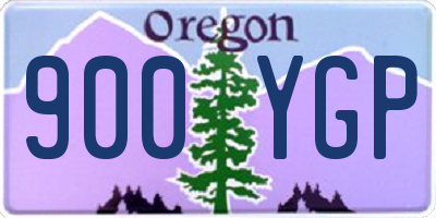 OR license plate 900YGP