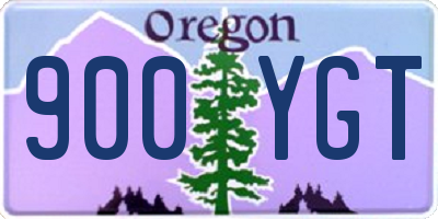 OR license plate 900YGT